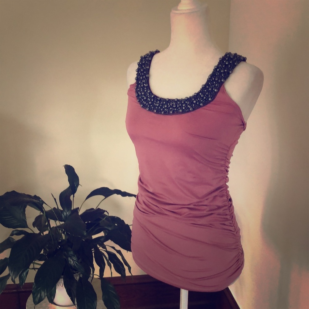 Embellished Pink Top